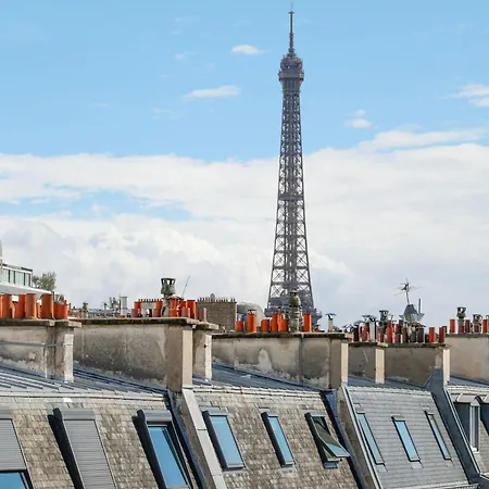 Luxe Sous Les Toits De Avec Vue Tour Eiffel Appartamento