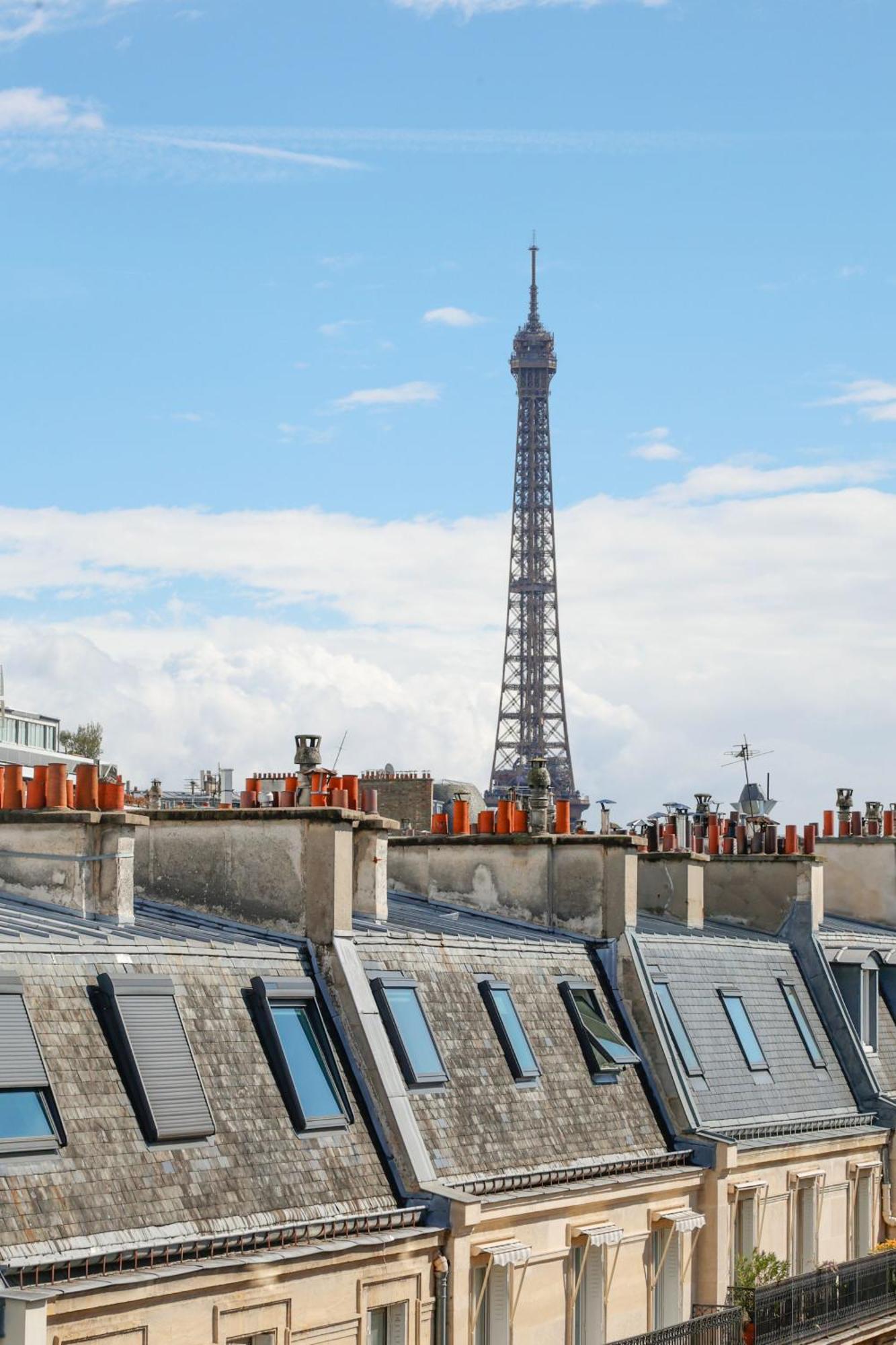 Luxe Sous Les Toits De Avec Vue Tour Eiffel Appartamento